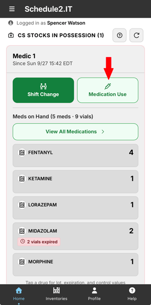 Initiate Med Use