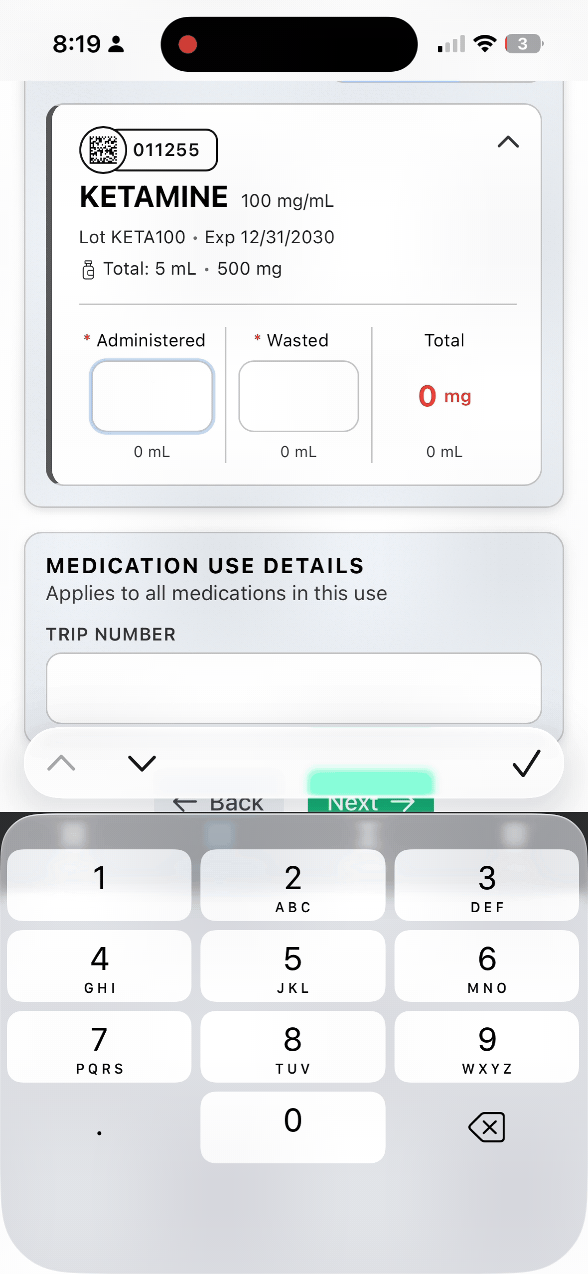 Med Use Enter Values2