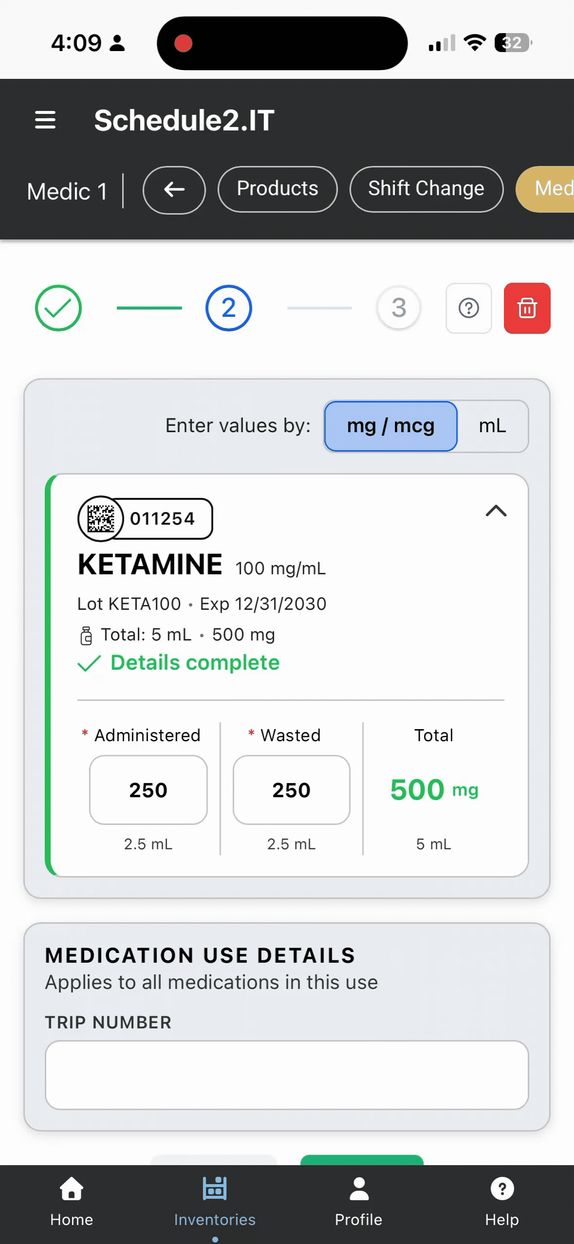 Med Use Toggle Units