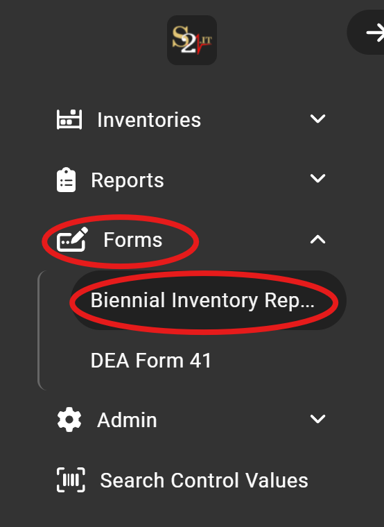 DEA Biennial Controlled Substance Inventory Form